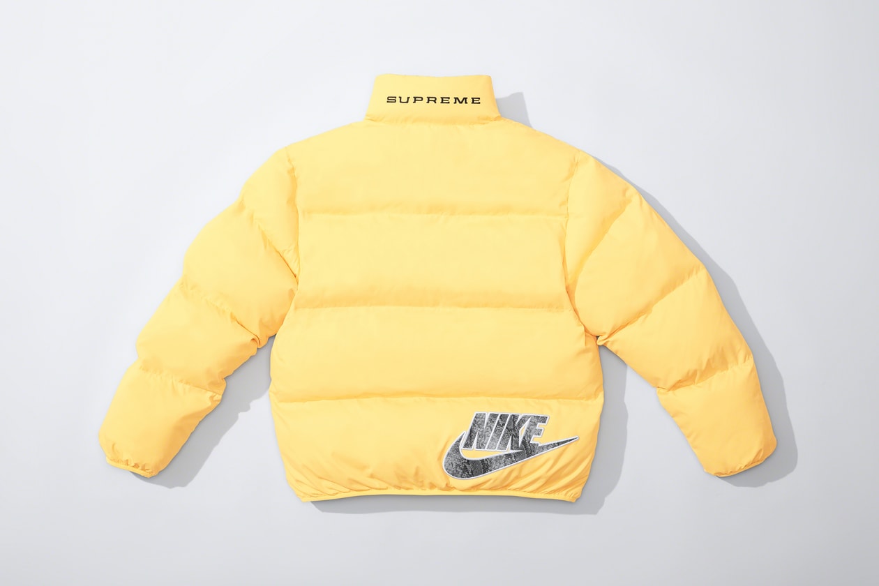 supreme nike spring collaboration hoodies puffer jackets tracksuit accessories release where to buy info