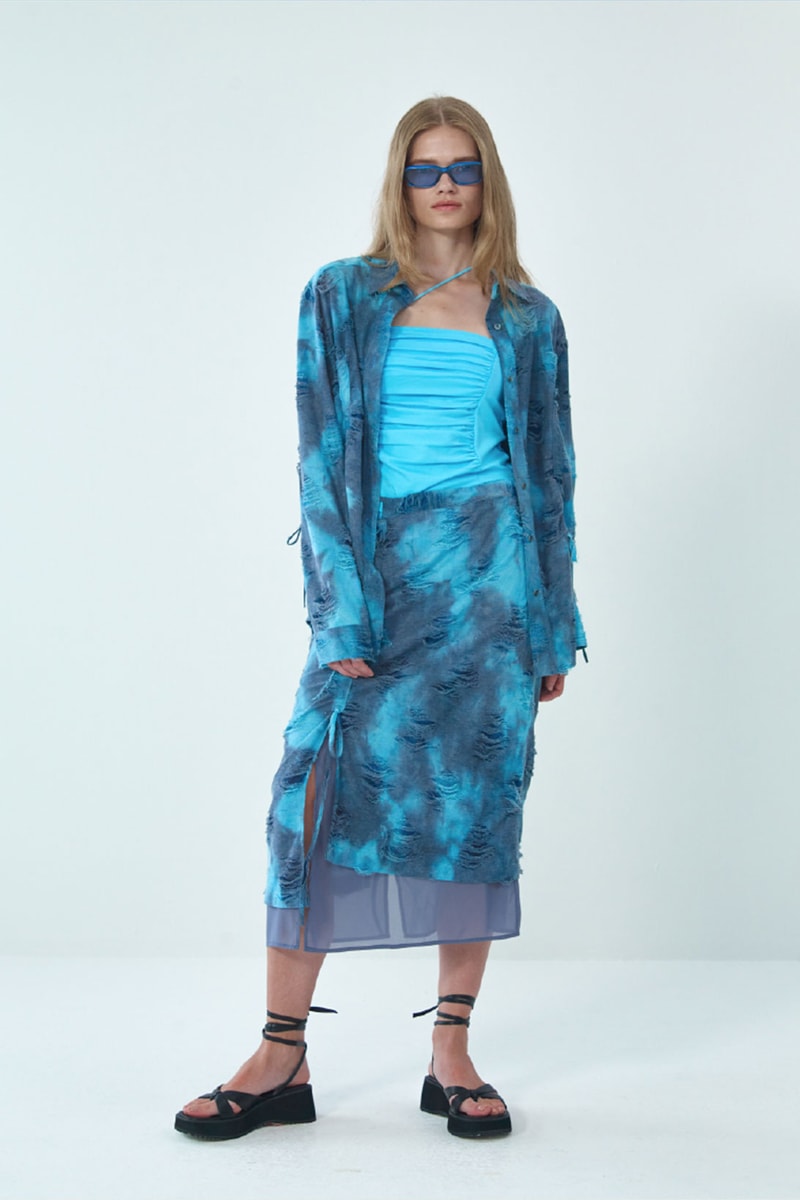 theopen product spring summer 2021 ss21 collection lookbook skirt set