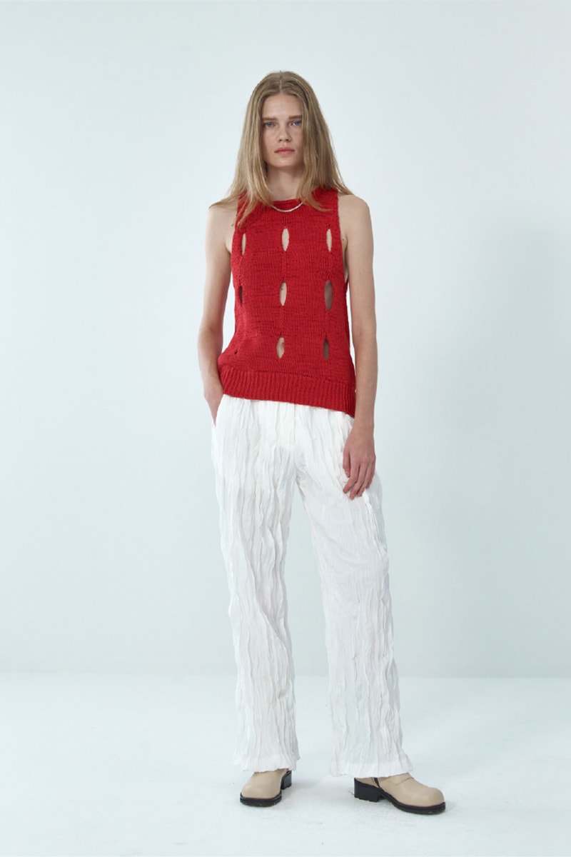 theopen product spring summer 2021 ss21 collection lookbook knit sweater pants