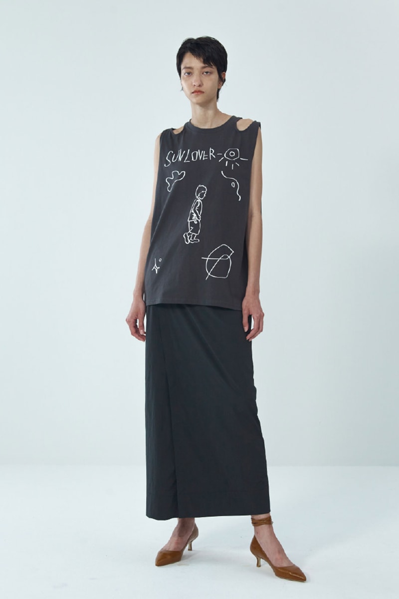 theopen product spring summer 2021 ss21 collection lookbook black skirt