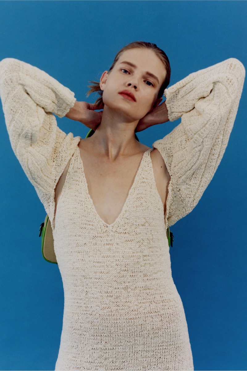 theopen product spring summer 2021 ss21 collection lookbook knit dress bolero cardigan