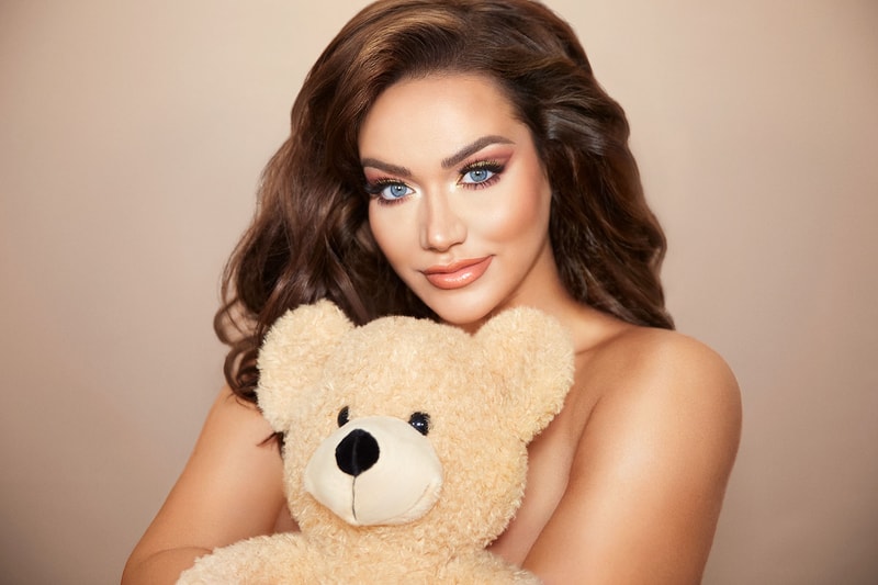 too faced the teddy bare collection eyeshadow lip plumper bronzer makeup