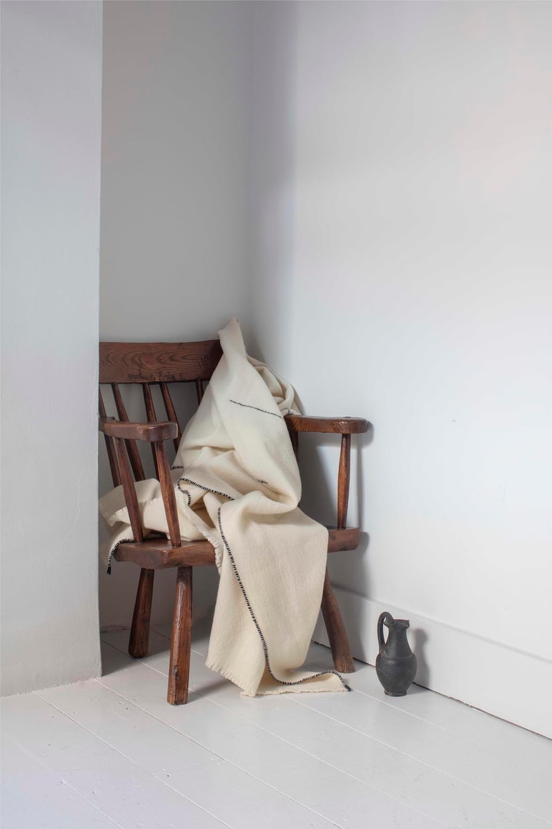 toogood homeware dough plough collection throws blanket white chair