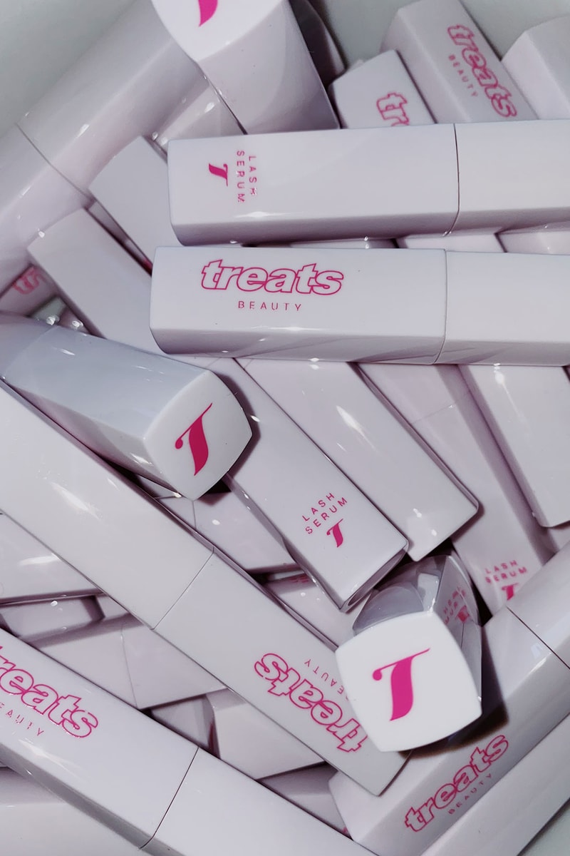treats beauty eyelash serum rose infused bottles containers tubes