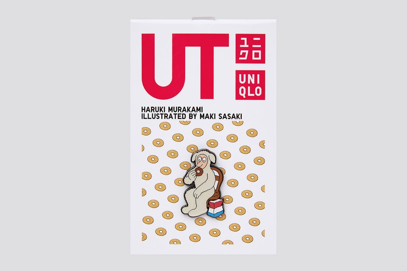 uniqlo ut haruki murakami author books collaboration pin maki sasaki illustration