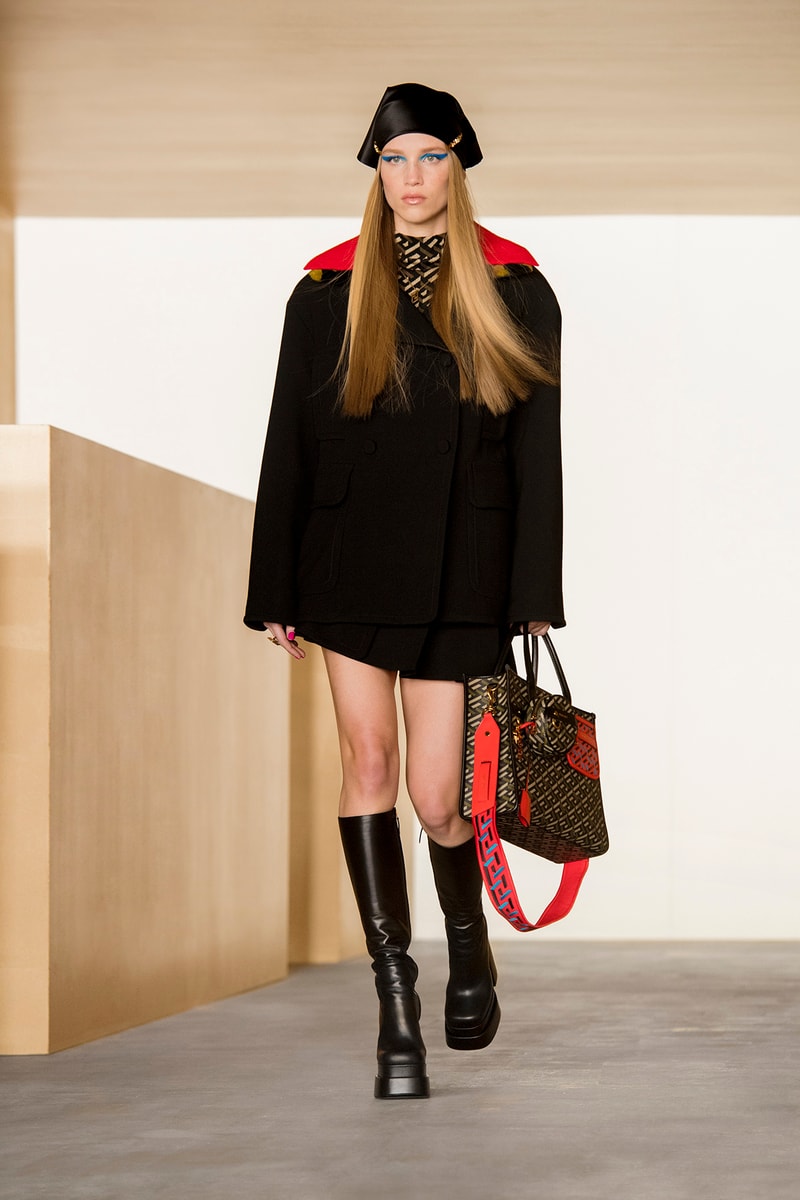 Versace Fall/Winter 2021 Show Collection Gigi Hadid