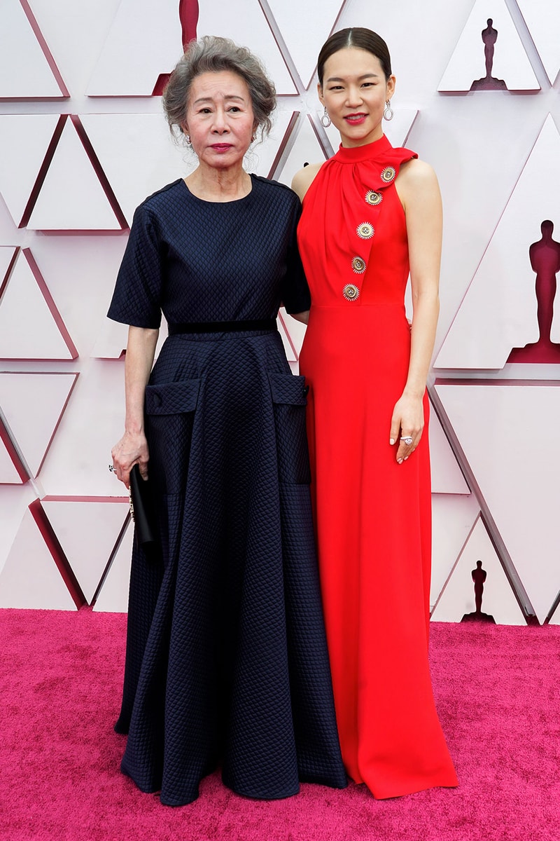 2021 93rd oscars academy awards red carpet best dressed minari youn yuh jung han yeri