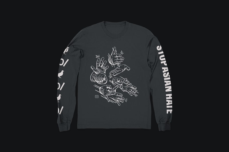 aapi community stop asian hate sah long sleeve shirt christine sun kim ravi vasavan meeya tjiang jeff staple collaboration donation