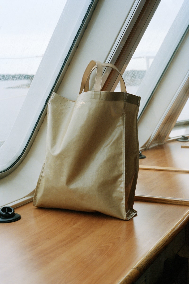 acne studios canvas bag white accessory