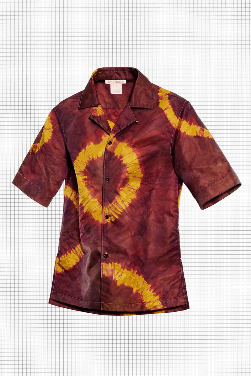 acne studios repurposed drop 3 hiking tie-dye shirt