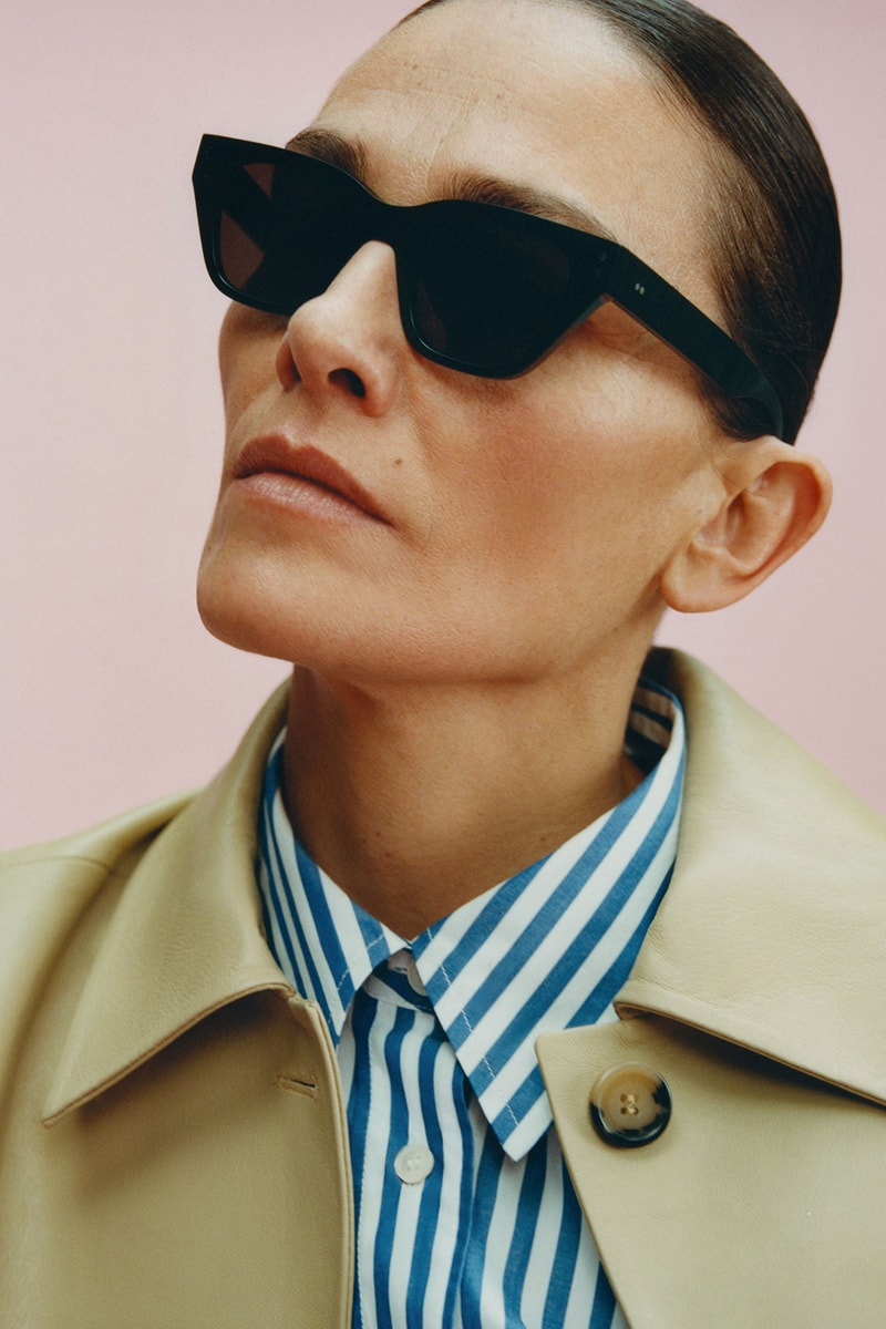 arket 2021 spring graphics collection lookbook sunglasses striped shirt collar