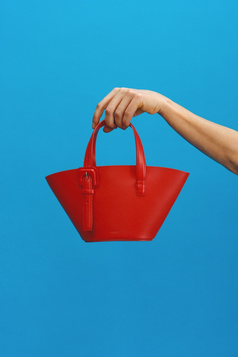 arket 2021 spring graphics collection lookbook red handbag