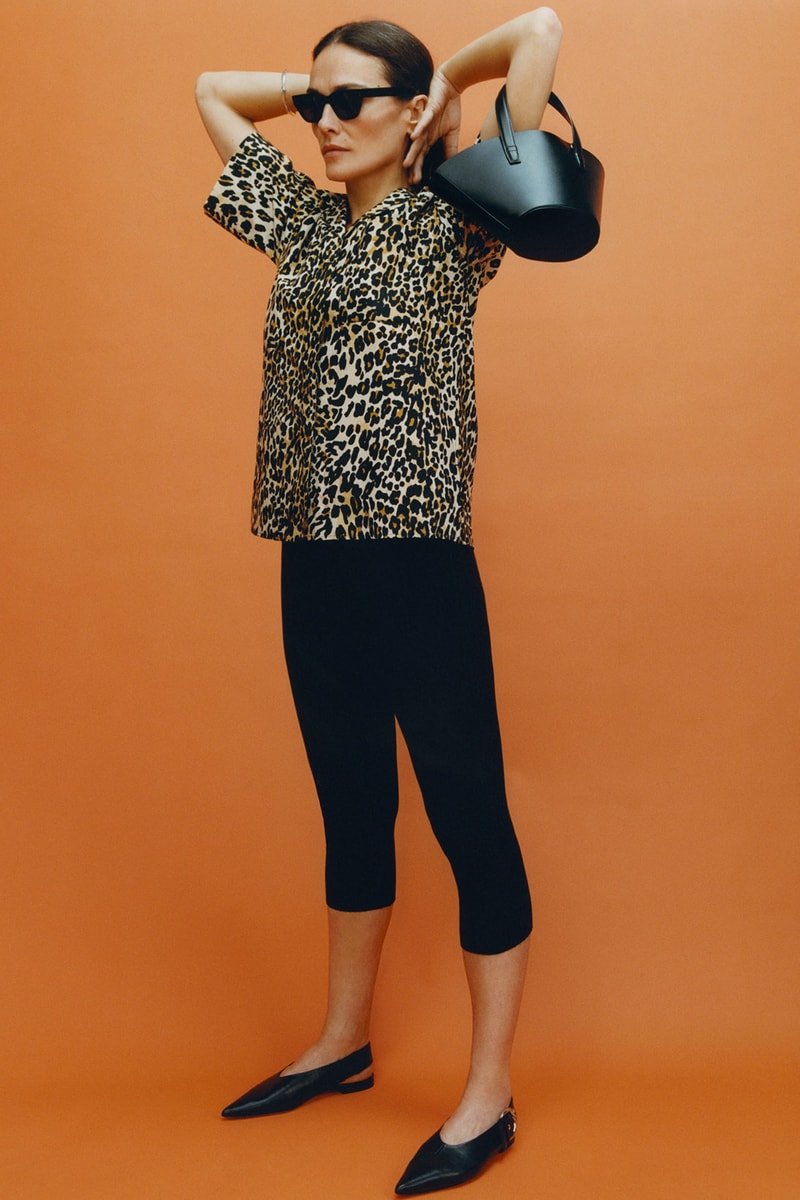 arket 2021 spring graphics collection lookbook leopard animal print shirt sunglasses