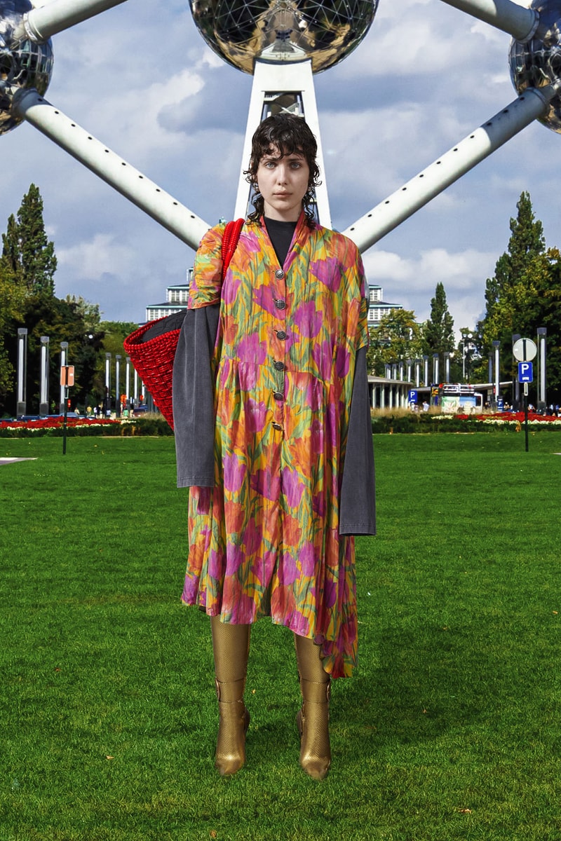 balenciaga pre-fall 2021 collection demna gvasalia floral dress boots