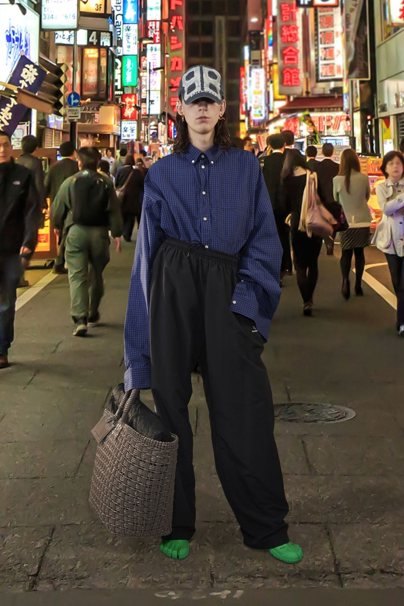balenciaga pre-fall 2021 collection demna gvasalia japan shirt trousers vibram five toe shoes