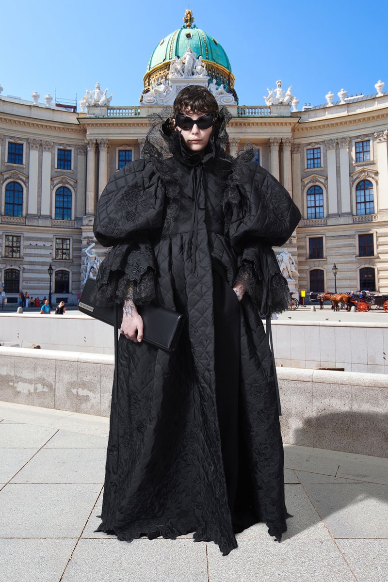 balenciaga pre-fall 2021 collection demna gvasalia black dress
