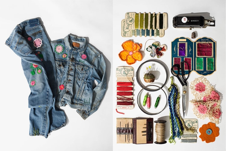 bentgablenits Reworks Vintage Levi's Denim With "BLOOMING" Flowers