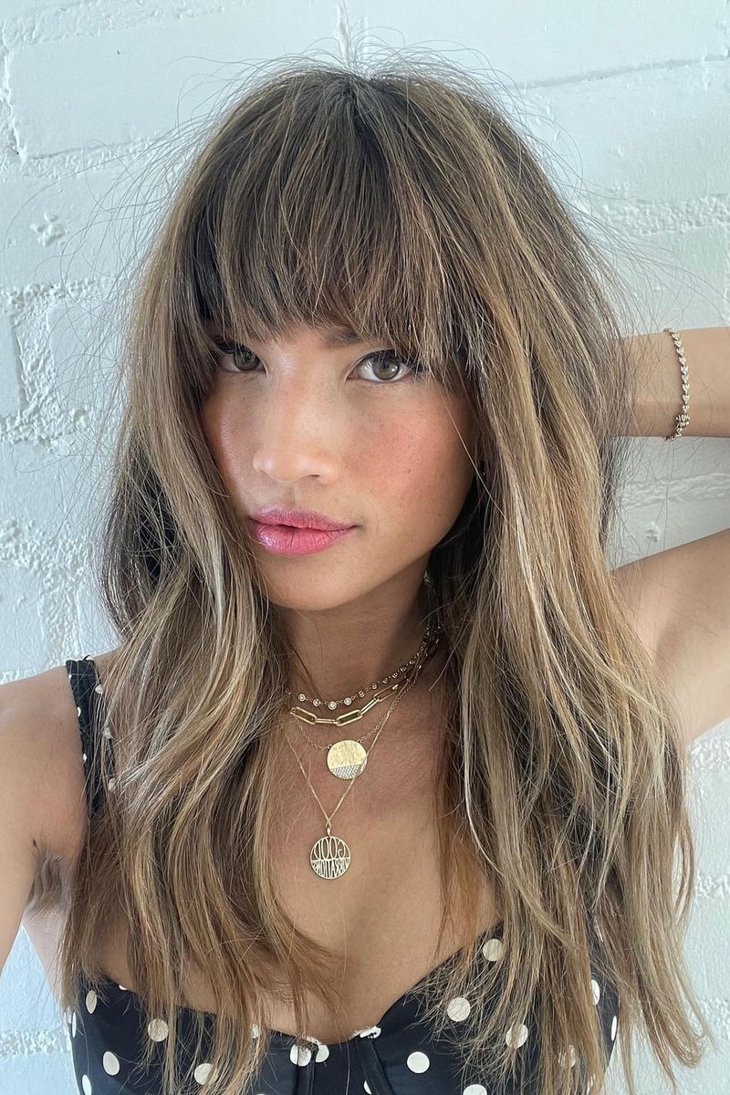 Spring Hair Color Trend 2021 Blonde Ash Brown Highlights Rocky Barnes Los Angeles Model Bianca Hillier Hairstylist Dye Olaplex Redken 