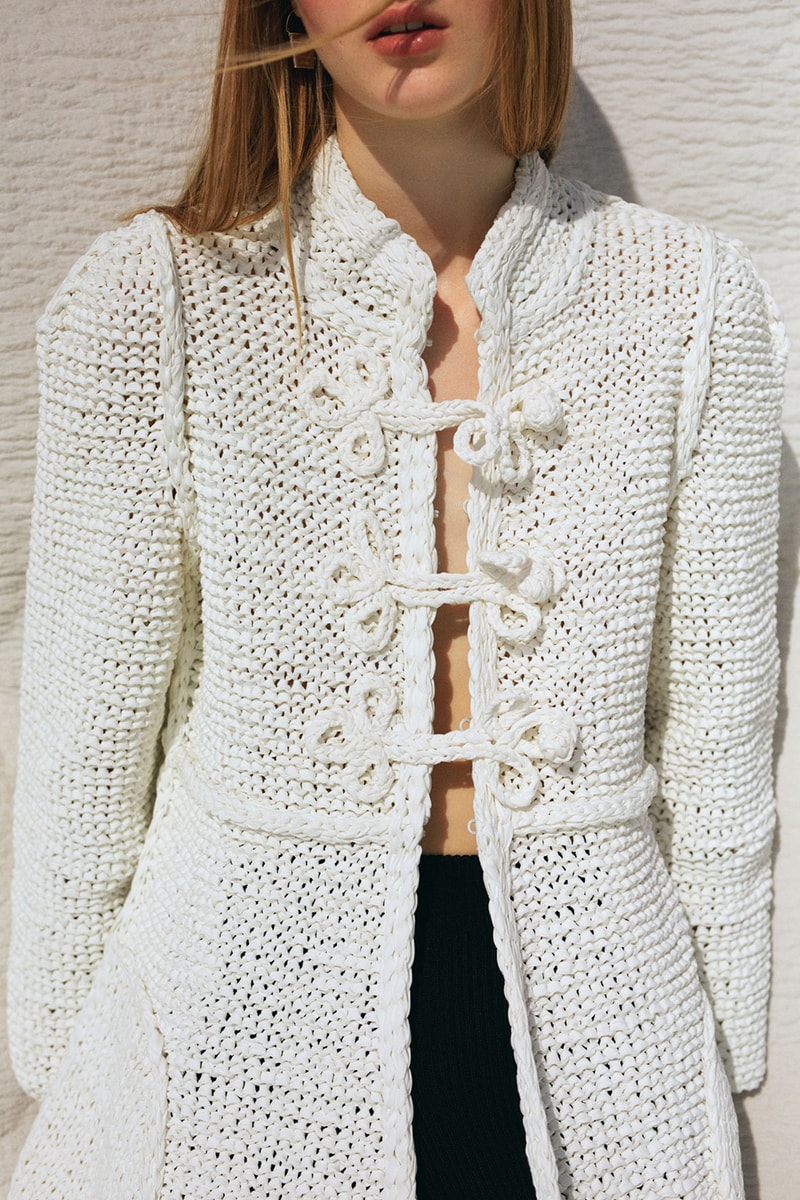 bevza spring summer collection campaign outerwear jacket white