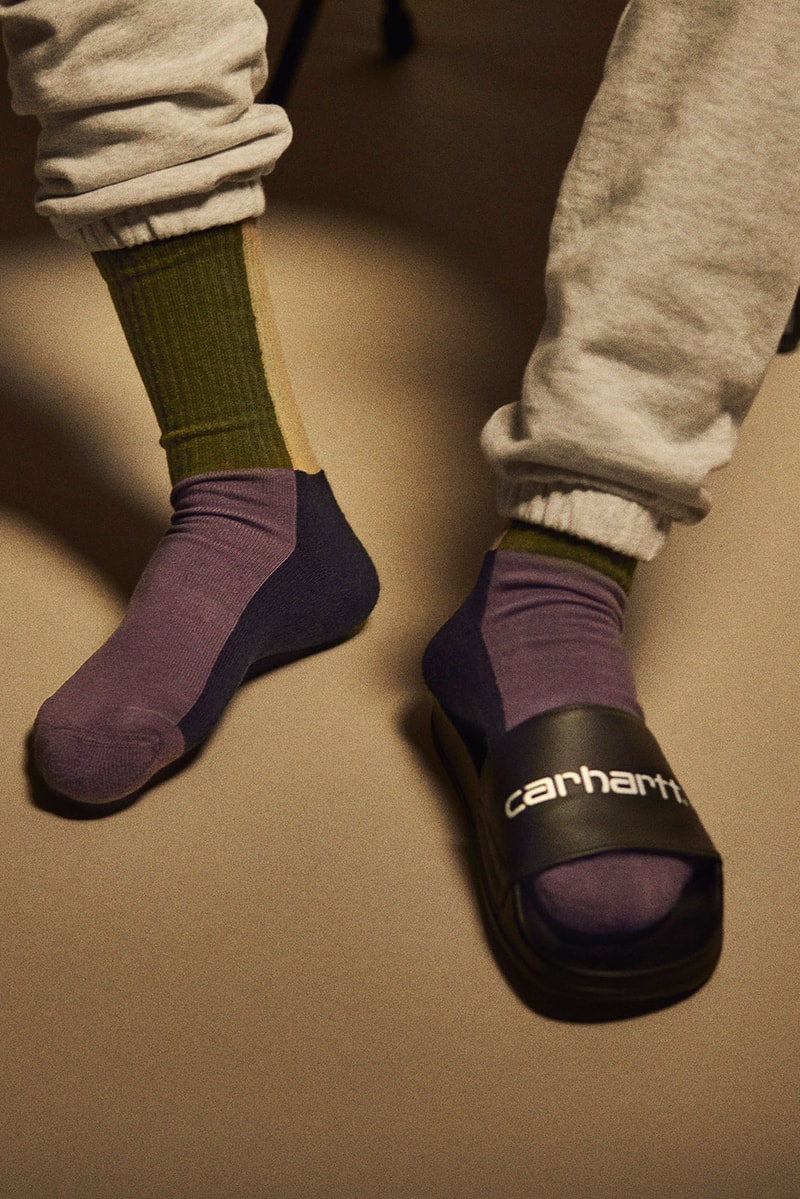 carhartt wip spring summer valiant program collection slides socks