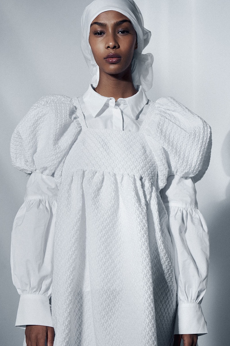 cecilie bahnsen edition permanent collection dresses puff sleeve