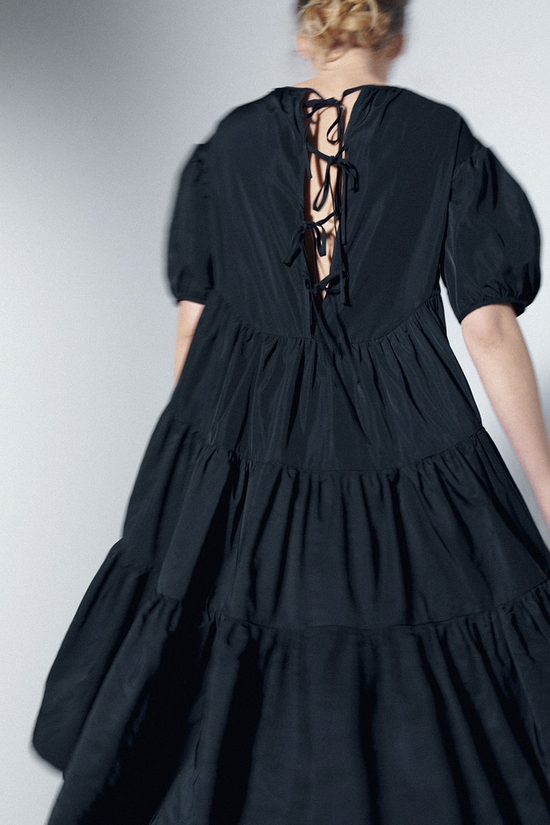 cecilie bahnsen edition permanent collection black dress back lace