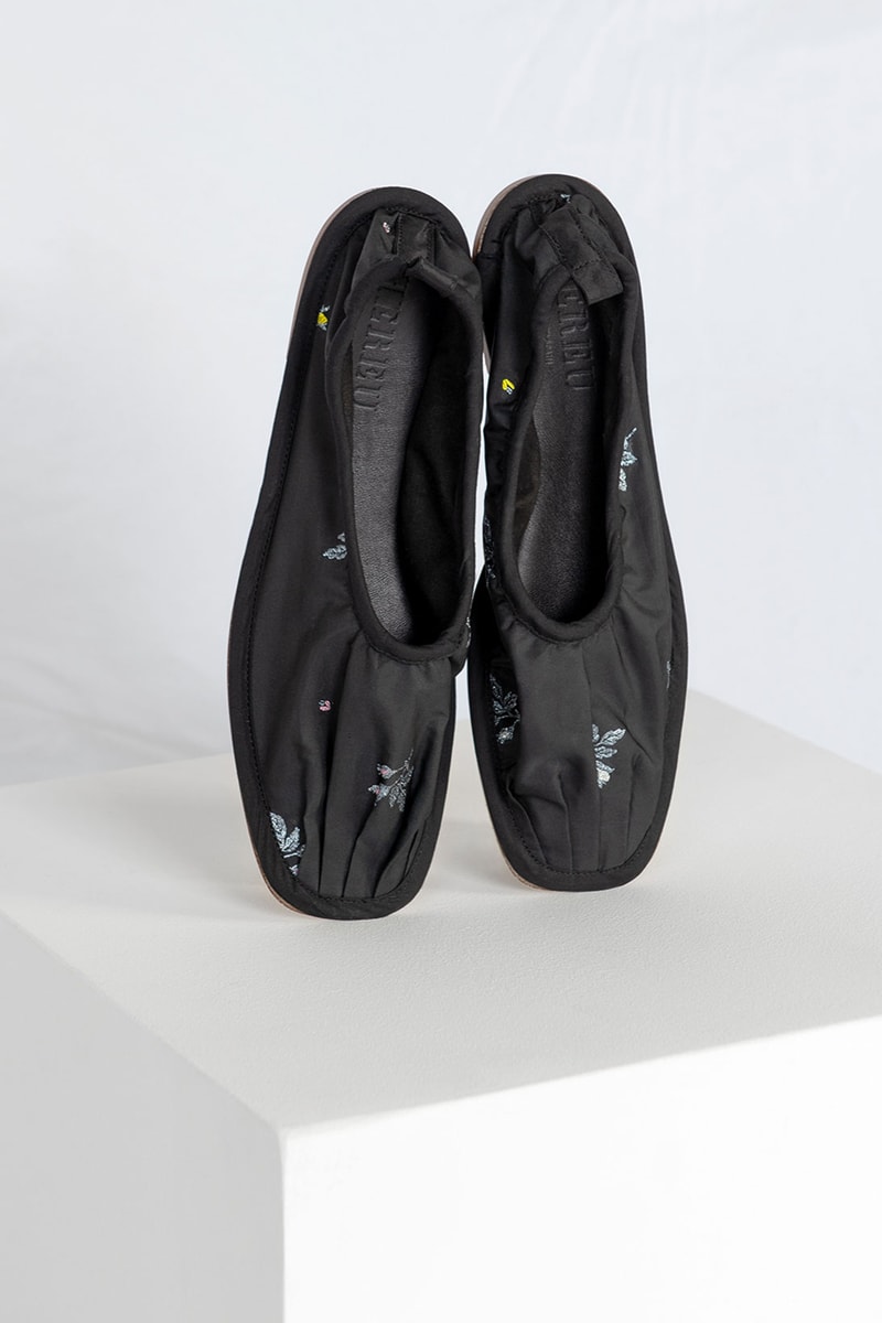 cecilie bahnsen hereu hyacinth flats shoes collaboration sustainable footwear black