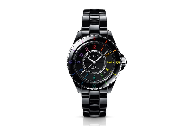 chanel watches and wonders 2021 j12 electro black rainbow index