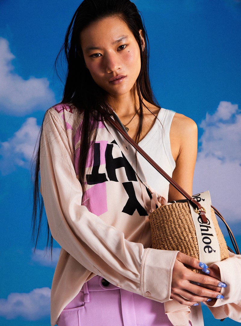 Chloé Spring/Summer 2021 Collection at HBX Apparel Accessories Bags Hats Sunglasses Editorial Shoot 