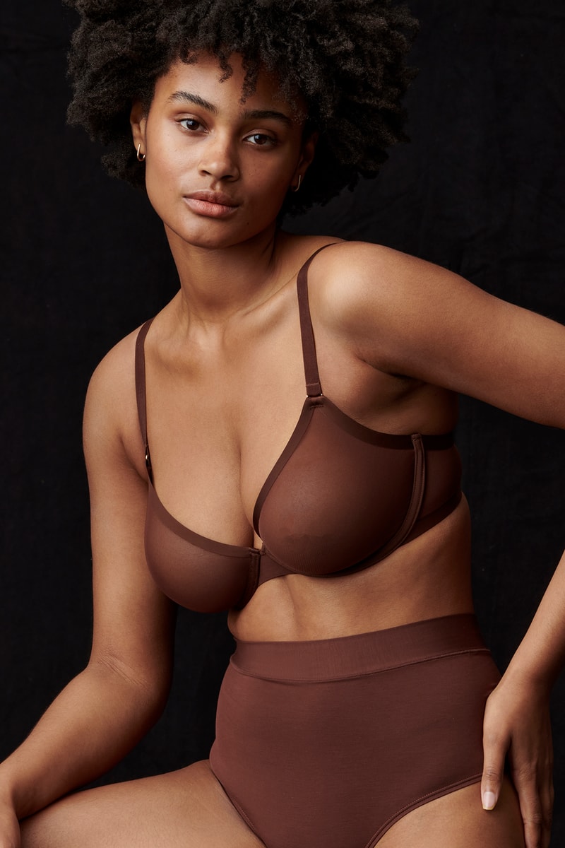 CUUP Underwear Lingerie Brand Models Lookbook The Tap Brown Espresso Clay Red