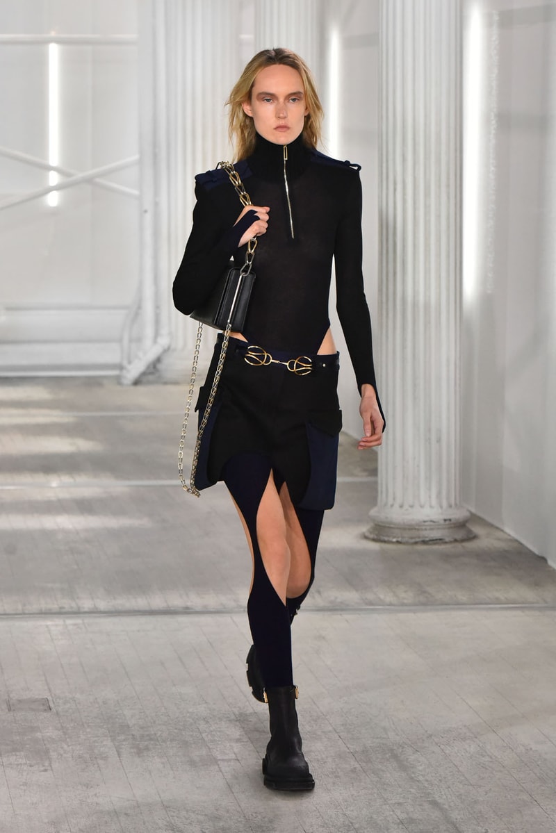dion lee fall winter 2021 fw21 collection runway skirt boots