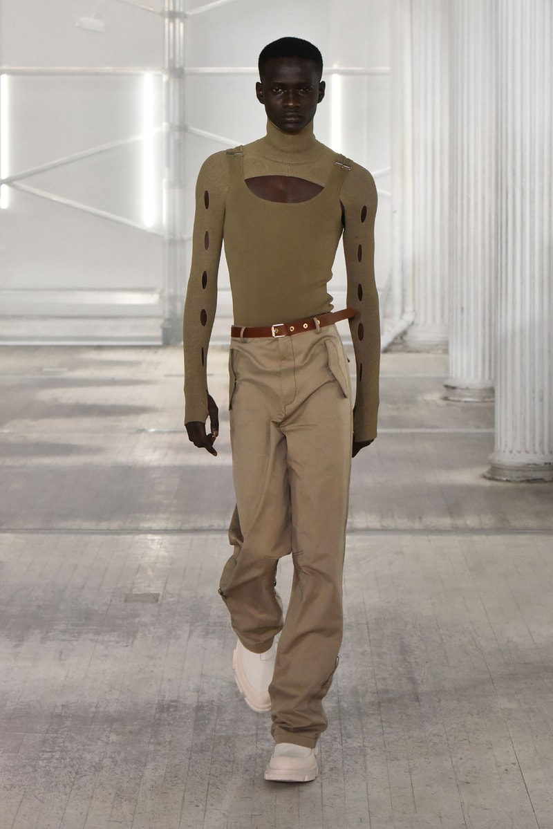 dion lee fall winter 2021 fw21 collection runway knit sweater pants