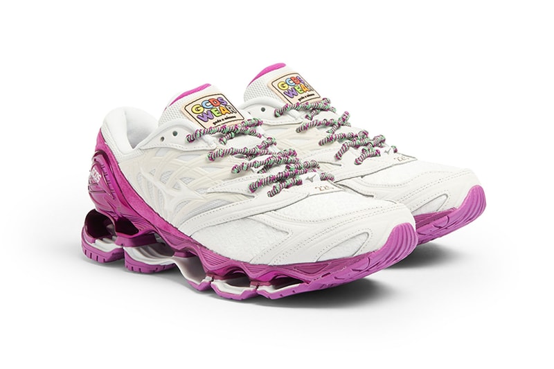 gcds mizuno sneakers collaboration wave prophecy 8 laterals shoelaces