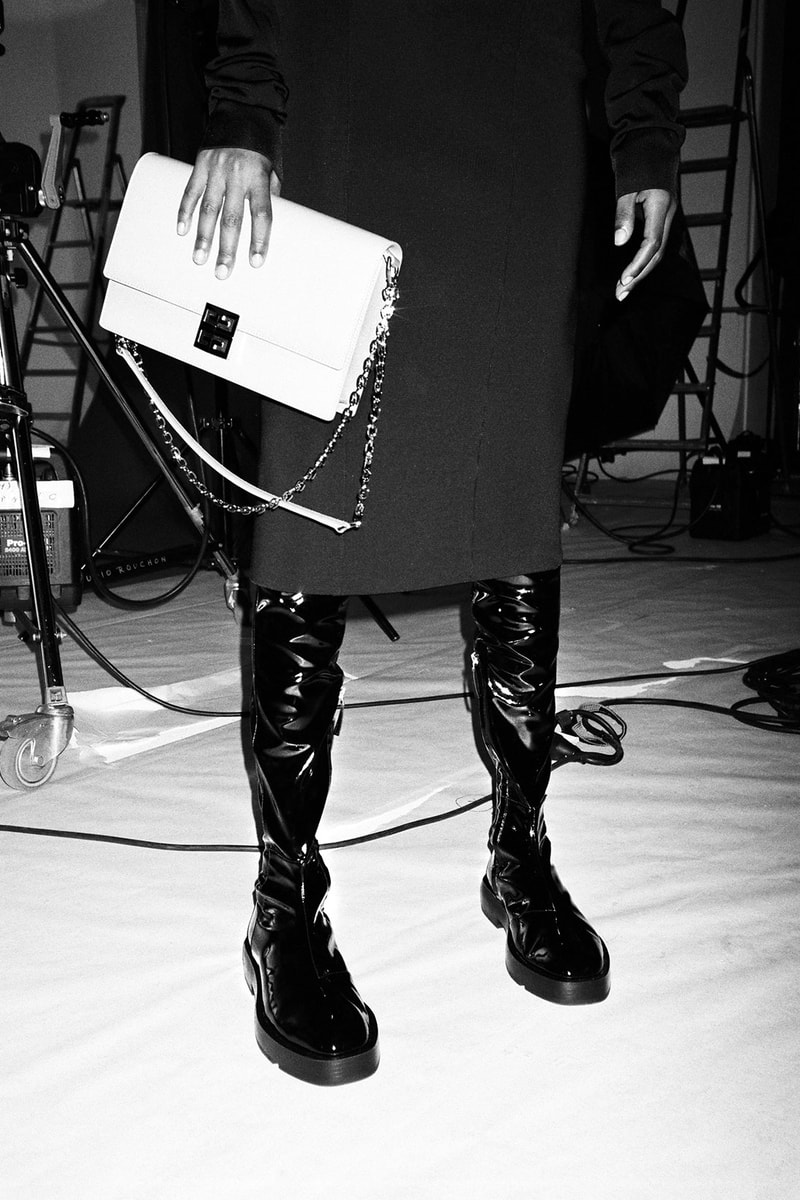 givenchy matthew williams 4g handbag purse design white closeup boots