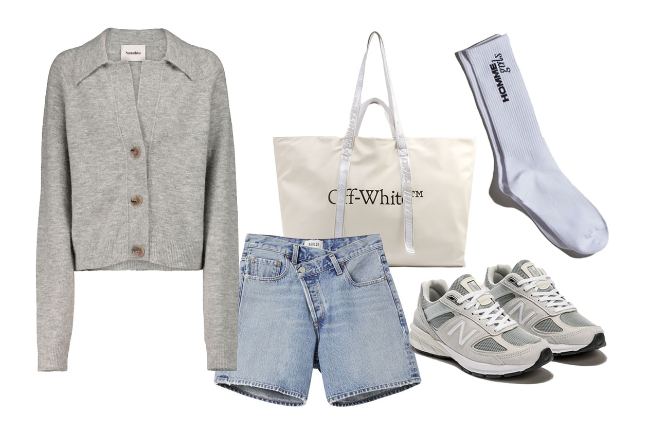 gray outfit ideas spring summer editors style guide mm6 maison margiela dion lee 