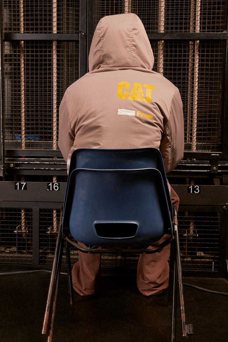 heron preston caterpillar cat spring summer collaboration outerwear jackets pants