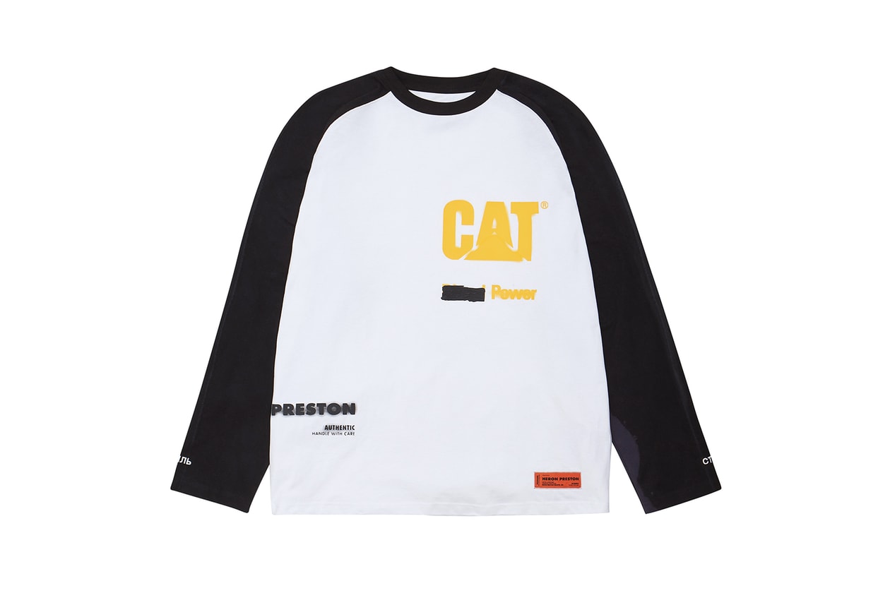 heron preston caterpillar cat spring summer collaboration outerwear hoodies jackets pants