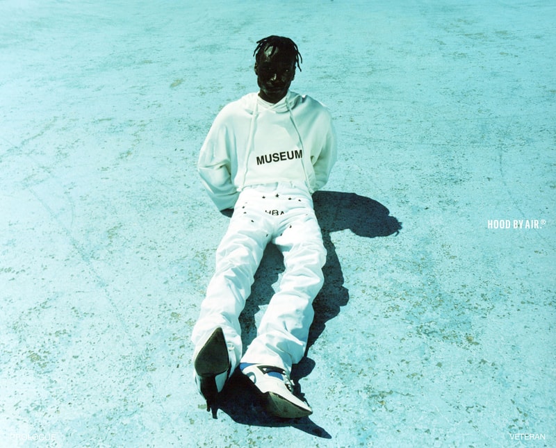 hood by air hba veteran collection hoodie pants logo white