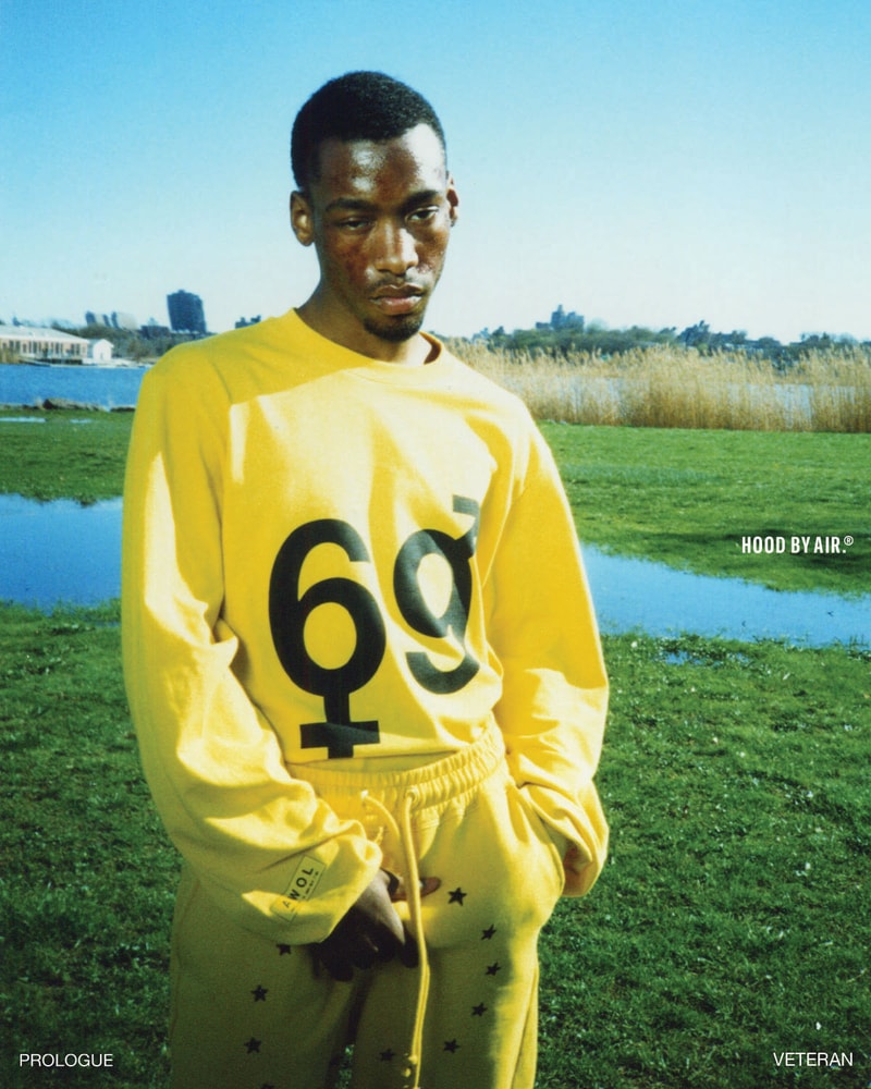 hood by air hba veteran collection 69 logo sweatshirt