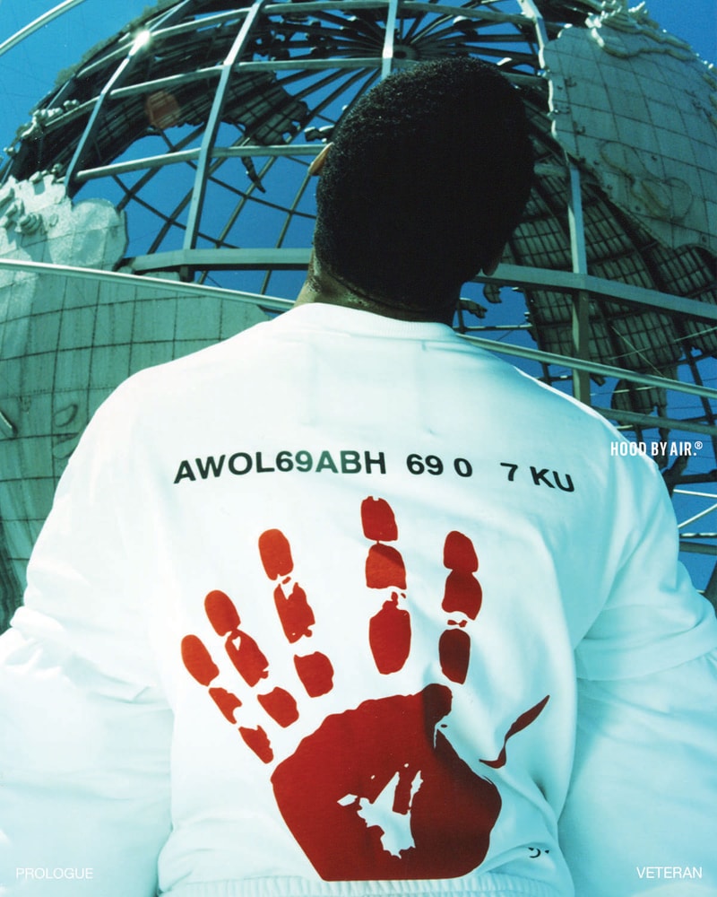 hood by air hba veteran collection handprint back tee