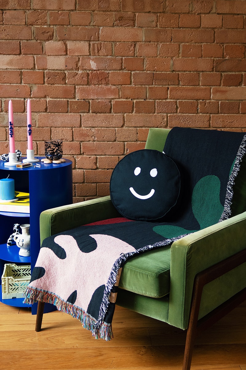 Lazy Oaf "Happy Sad" Homeware Collection Pillow Cushion