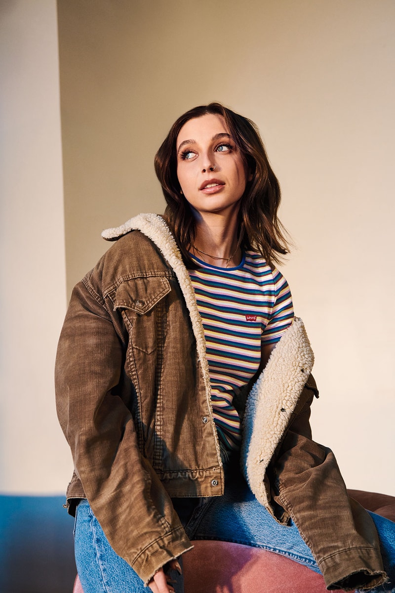 levis spring buy better wear longer campaign emma chamberlain jacket tee jeans
