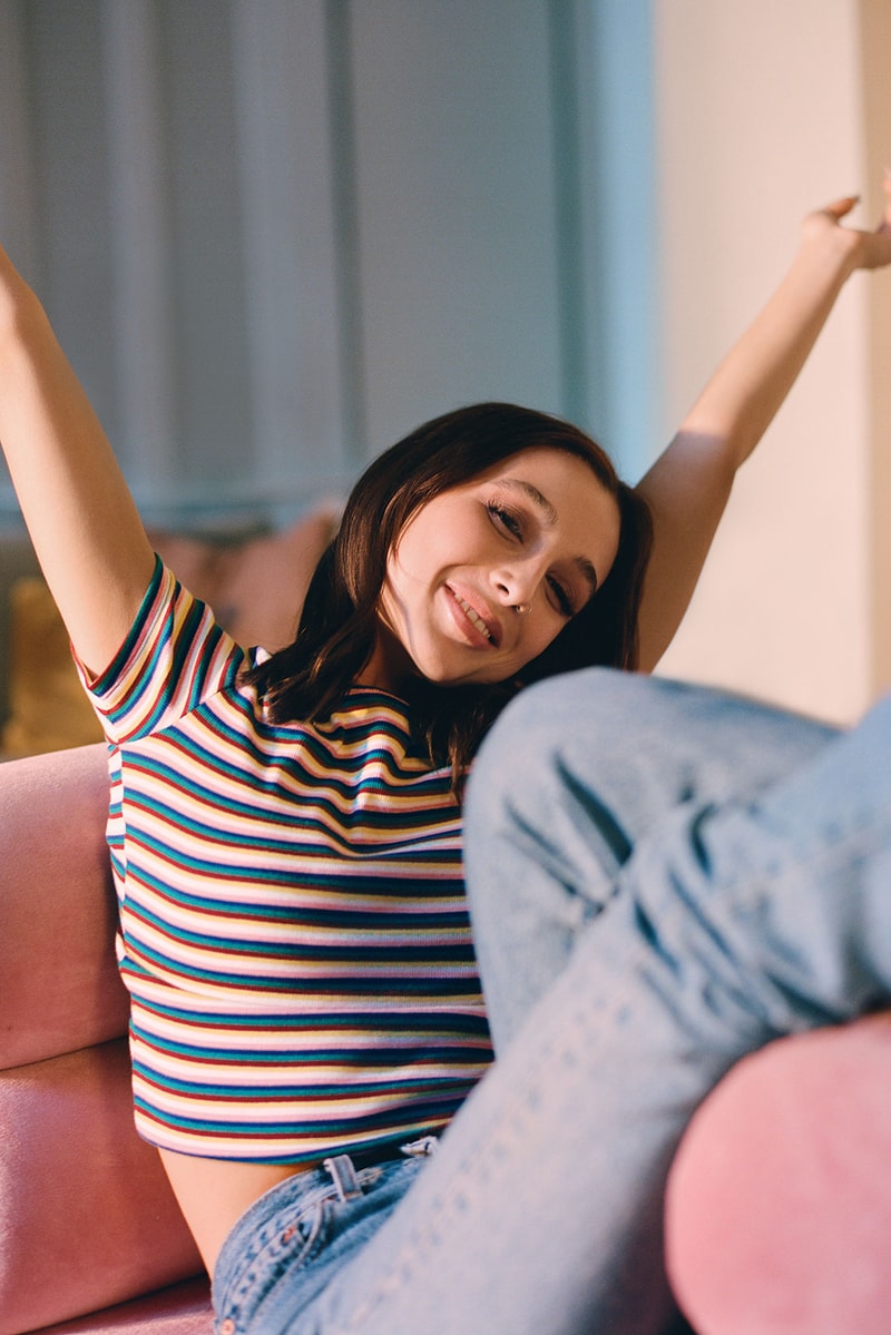 levis spring buy better wear longer campaign emma chamberlain tee jeans