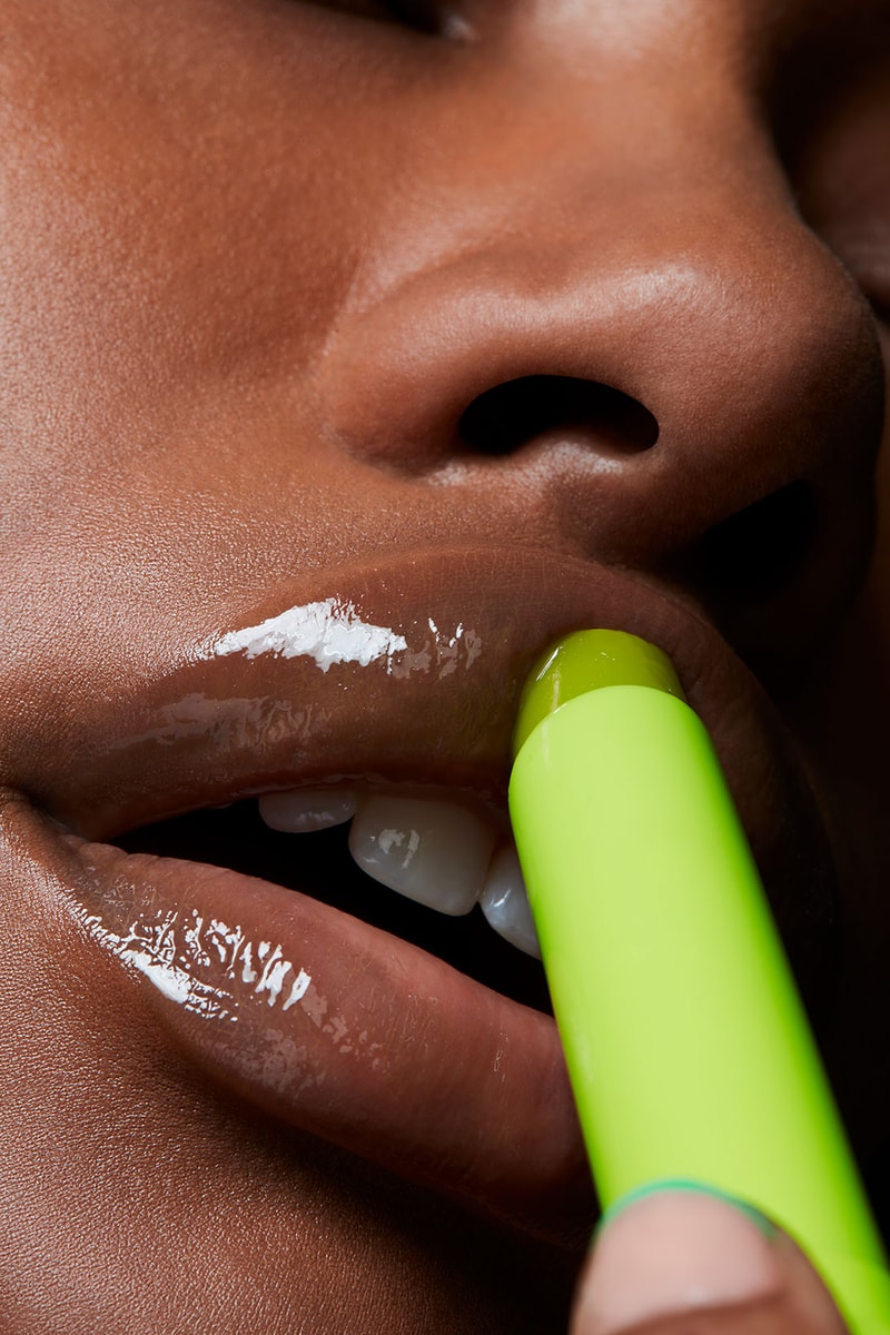 mac cosmetics squirt lip balm gloss lime green makeup
