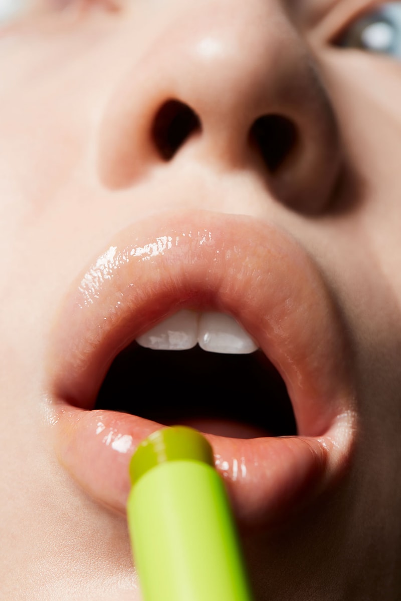 mac cosmetics squirt lip balm gloss lime green makeup