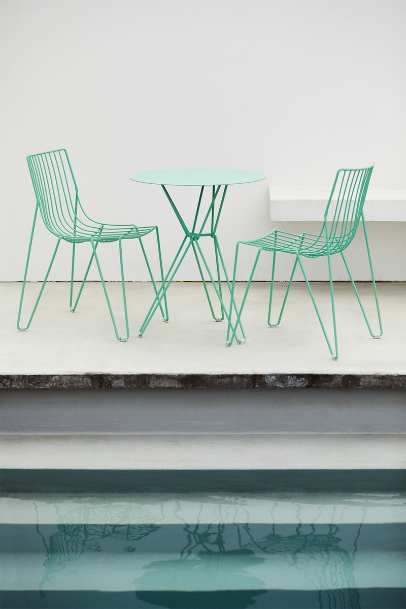 Massproductions Furniture Outdoor Chair Tio Oilcloth Green