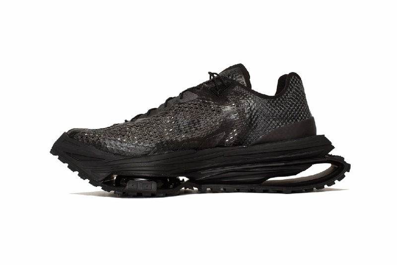 matthew williams nike zoom mmw 4 sneakers collaboration triple black footwear shoes kicks sneakerhead lateral