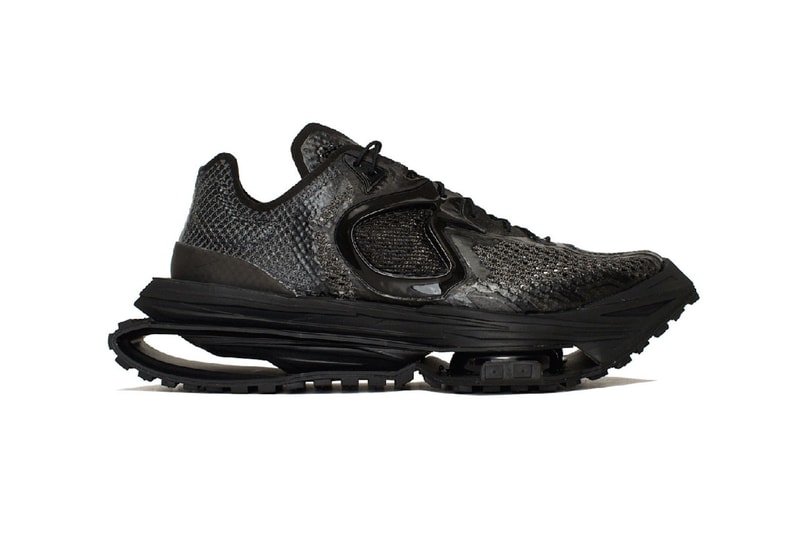 matthew williams nike zoom mmw 4 sneakers collaboration triple black footwear shoes kicks sneakerhead lateral