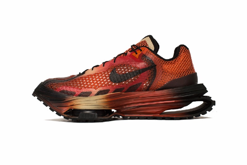 matthew williams nike zoom mmw 4 sneakers collaboration rust factor red orange footwear shoes kicks sneakerhead lateral