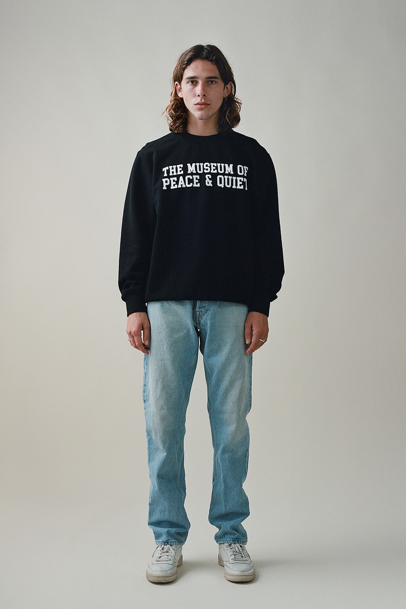 museum of peace and quiet mopq spring summer collection loungewear sweatshirt jeans